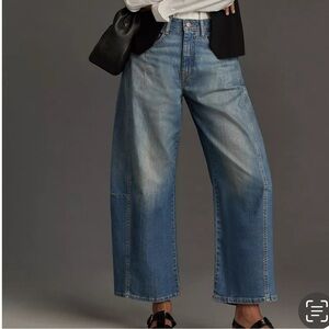 Anthropologie PILCRO Kenna Heritage Barrel Wide Leg Jeans